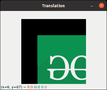 Python OpenCV Image Translation