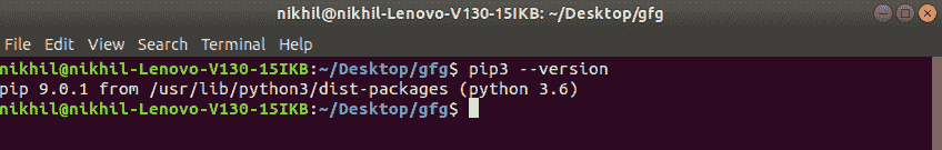 pip-Version-check-linux